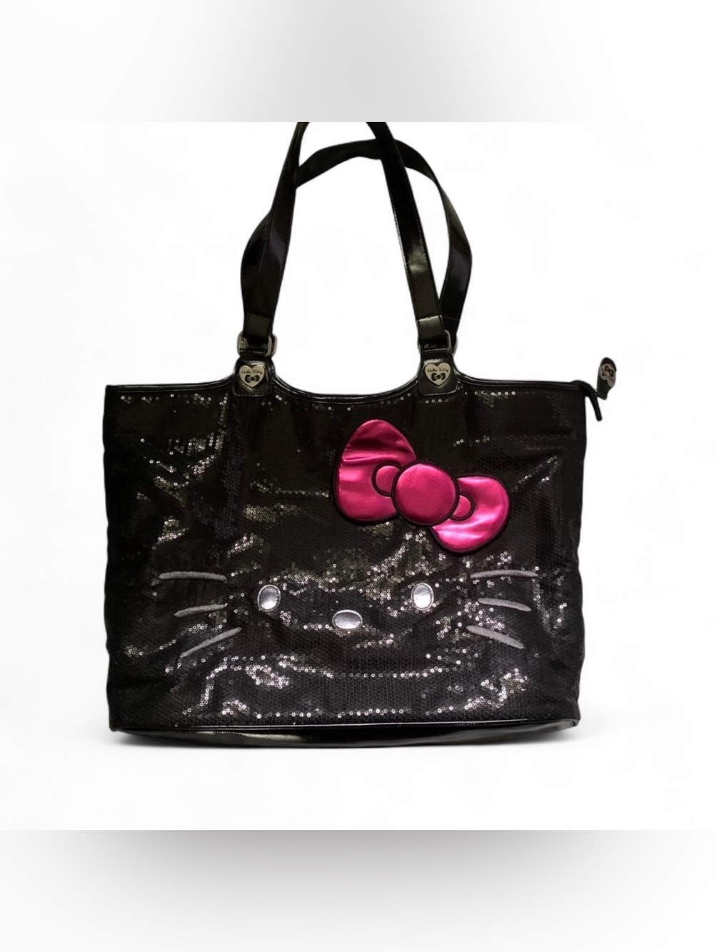 hello kitty 2000’s black sequin bag